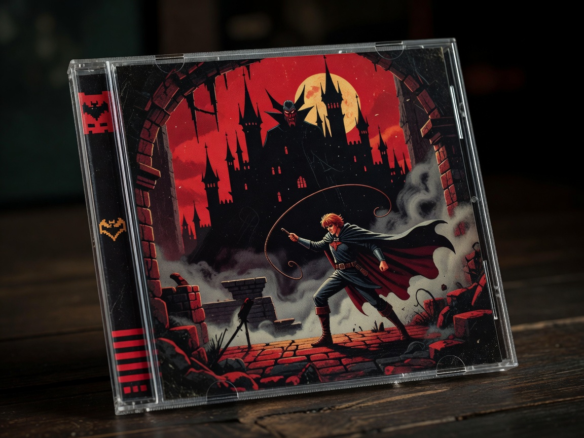 Retro CD Format Gaming representing Castlevania